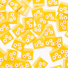 Sarah Hearts Label - Yellow Daisy