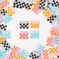 Sarah Hearts Label - Checkerboard