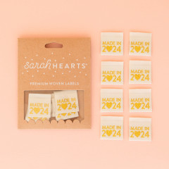 Sarah Hearts Label - Made in 2024 gold