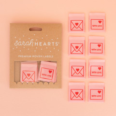 Sarah Hearts Label - With Love Envelope