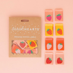 Sarah Hearts Label - Strawberry