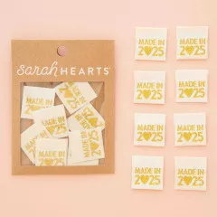 Sarah Hearts Label - Made in 2025 gold