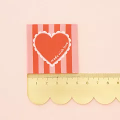 Sarah Hearts Label - Made with Love