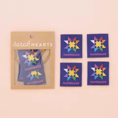 Sarah Hearts Label - Quilt Star (groß)