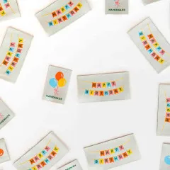 Sarah Hearts Label - Birthday