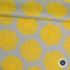 Cotton & Steel - By The Seaside II - Sunshine - Sky Blue Unbleached Fabric