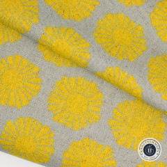 Cotton & Steel - By The Seaside II - Sunshine - Sky Blue Unbleached Canvas Fabric