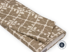 Cotton & Steel - Rising Sun - Jolly Elephant - Elephant Gray Fabric