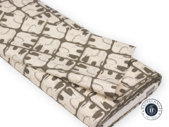 Cotton & Steel - Rising Sun - Jolly Elephant - Greige Fabric