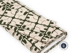 Cotton & Steel - Rising Sun - Jolly Elephant - Hunter Unbleached Canvas Fabric