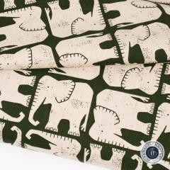 Cotton & Steel - Rising Sun - Jolly Elephant - Hunter Unbleached Canvas Fabric