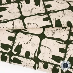 Cotton & Steel - Rising Sun - Jolly Elephant - Hunter Unbleached Canvas Fabric