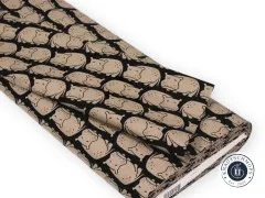 Cotton & Steel - Rising Sun - Weary Hippo - Black Fabric