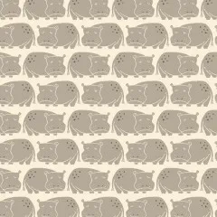 Cotton & Steel - Rising Sun - Weary Hippo - Shadow Fabric