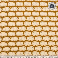 Cotton & Steel - Rising Sun - Weary Hippo - Umber Fabric