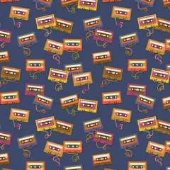 Cotton&Steel Fabrics - East Coast - B-Side - Classic Blue Fabric