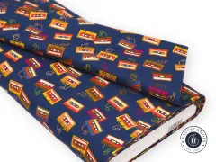 Cotton&Steel Fabrics - East Coast - B-Side - Classic Blue Fabric