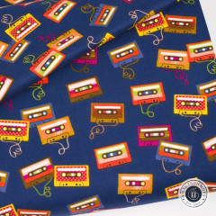 Cotton&Steel Fabrics - East Coast - B-Side - Classic Blue Fabric