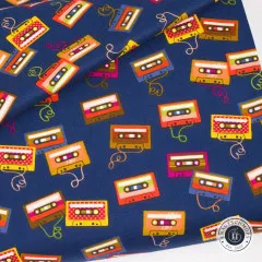 Cotton&Steel Fabrics - East Coast - B-Side - Classic Blue Fabric