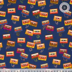 Cotton&Steel Fabrics - East Coast - B-Side - Classic Blue Fabric