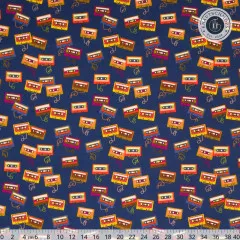 Cotton&Steel Fabrics - East Coast - B-Side - Classic Blue Fabric