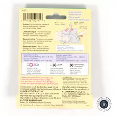 Clover Desk Needle Threader purple