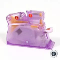 Clover Desk Needle Threader purple