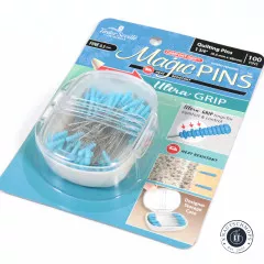 Taylor Seville Magic Pins - Ultra Grip Quilting Fine Blue