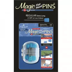 Taylor Seville Magic Pins - Flat Head Regular Blue