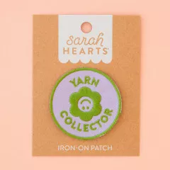 Sarah Hearts - Aufnäher zum Aufbügeln - Yarn Collector