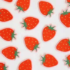 Sarah Hearts - Aufnäher zum Aufbügeln - Strawberry