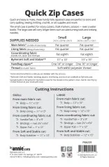 Schnittmuster ByAnnie's - Quick Zip Cases