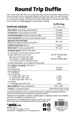 Schnittmuster ByAnnie's - Round Trip Duffle