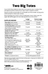 Schnittmuster ByAnnie's - Two Big Totes