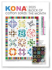 KONA Cotton Block of the Month 2025 - BOM Pattern Cards + Calendar 2025