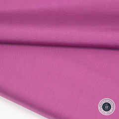Gefaltete Baumwoll-Popeline Pure Solids Stargazing in Pink, Nahaufnahme der feinen Webstruktur