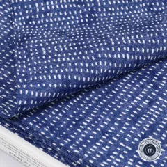 Freespirit Baumwoll Designerstoff - SEEDS - Cobalt