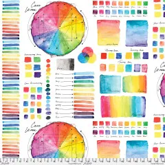 Freespirit Baumwoll Designerstoff - Hues - Giucy Giuce - Polychrome