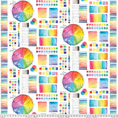 Freespirit Baumwoll Designerstoff - Hues - Giucy Giuce - Polychrome