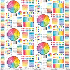 Freespirit Baumwoll Designerstoff - Hues - Giucy Giuce - Polychrome