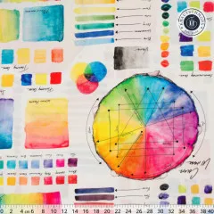 Freespirit Baumwoll Designerstoff - Hues - Giucy Giuce - Polychrome