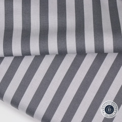 Tula Pink Baumwoll Designerstoff - True Color Graywork - Tent Stripe - Fog