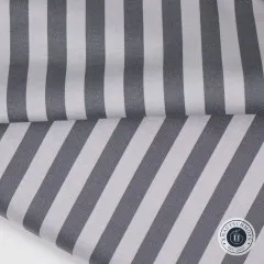 Tula Pink Baumwoll Designerstoff - True Color Graywork - Tent Stripe - Fog