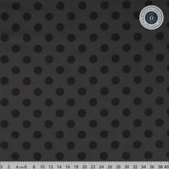 Tula Pink Baumwoll Designerstoff - True Color Graywork - Pom Pom - Carbon (55cm-Rest)