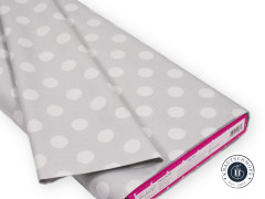 Tula Pink Baumwoll Designerstoff - True Color Graywork - Pom Pom - Fog
