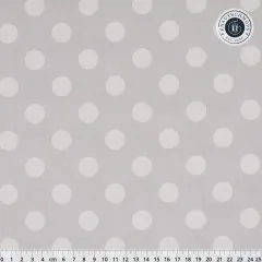 Tula Pink Baumwoll Designerstoff - True Color Graywork - Pom Pom - Fog