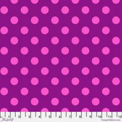 Tula Pink Baumwollstoff - True Colors - Pom Pom - Foxglove