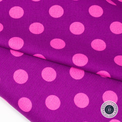 Tula Pink Baumwollstoff - True Colors - Pom Pom - Foxglove Tula Pink Baumwollstoff - True Colors - Pom Pom - Foxglove