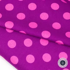Tula Pink Baumwollstoff - True Colors - Pom Pom - Foxglove