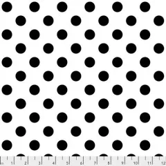 Tula Pink Baumwoll Designerstoff - Linework - Pom Poms - Paper